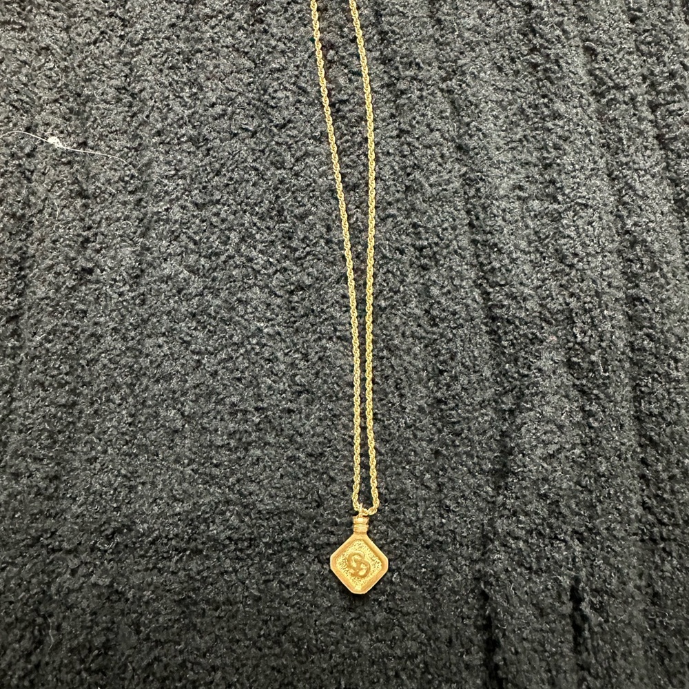 Christian Dior  necklace Authentic CD logo